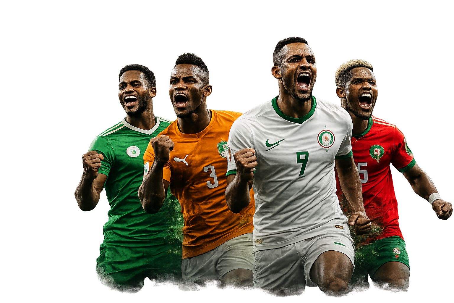 Joueurs de football africain